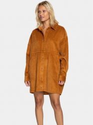 Billabong Sukienka codzienna Winter Waves EBJWD00129 Brązowy Regular Fit. Brązowe sukienki Billabong, na co dzień, l, bez wzorów, z bawełny, bez kołnierzyka, bez ramiączek, proste. Za 299.99 zł.