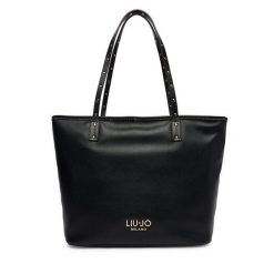 Torebka Liu Jo. Czarne shopper Liu Jo, bez wzorów, bez dodatków. Za 599.99 zł.