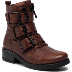 Botki QUAZI - QZ-22-03-000402 105. Brązowe botki QUAZI, bez wzorów, z materiału, bez obcasa, bez zapięcia. Za 399.00 zł.