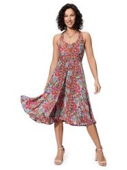 Ipanima Sukienka ze wzorem rozmiar: 34/36. Sukienki Ipanima, bez wzorów, sportowe, bez kołnierzyka, bez ramiączek, midi, sportowe. Za 86.99 zł.