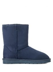 ISLAND BOOT Kozaki zimowe w kolorze granatowym rozmiar: 38. Niebieskie kozaki Island Boot, na zimę, z materiału, z okrągłym noskiem, bez obcasa, bez zapięcia. Za 131.43 zł.