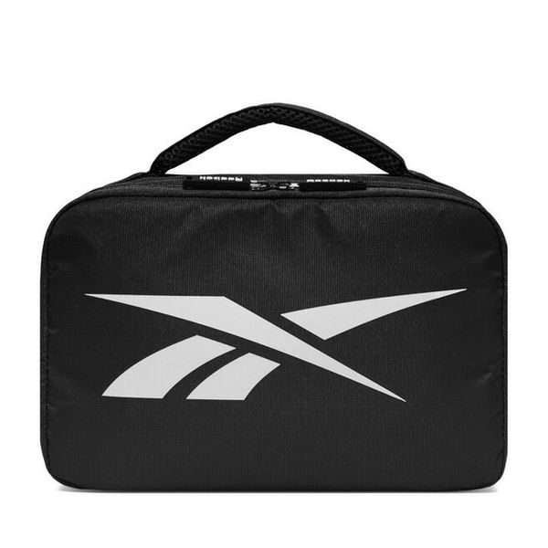 Kosmetyczka Reebok. Czarne kufry i kosmetyczki Reebok, bez wzorów, z materiału, bez dodatków. Za 79.99 zł.