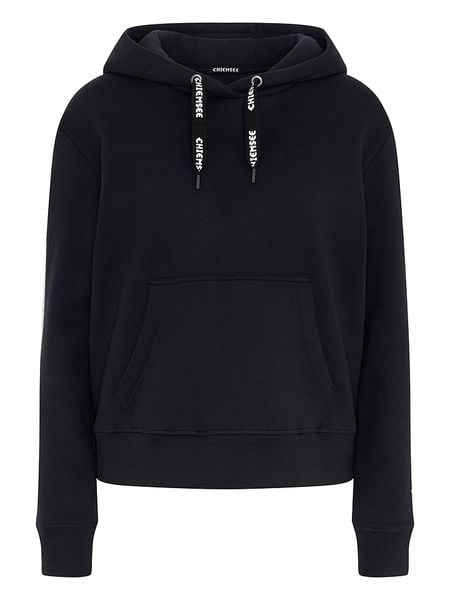 Chiemsee Bluza "Vanula" w kolorze czarnym rozmiar: XL. Czarne bluzy Chiemsee, xl, bez wzorów, z bawełny, z kapturem. Za 143.22 zł.