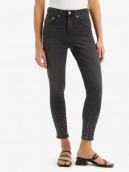 Levi's Dżinsy "721" - Skinny fit - w kolorze antracytowym rozmiar: W26/L30. Czarne jeansy Levi's®, l, z aplikacjami, z podwyższonym stanem. Za 228.45 zł.