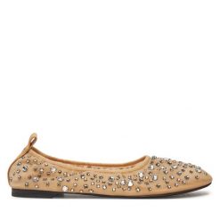 Baleriny Tory Burch. Brązowe baleriny Tory Burch, bez wzorów, bez obcasa. Za 929.99 zł.