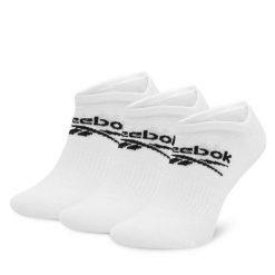 Skarpety krótkie Reebok. Białe skarpety Reebok, bez wzorów. Za 39.99 zł.