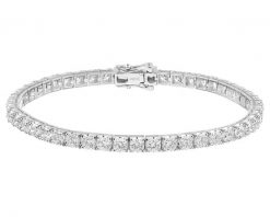 Bransoletka z białego złota z brylantami - 19 cm - 8,60 ct - próba 750. Białe bransoletki Apart, z brylantem, złote. Za 129,000.00 zł.