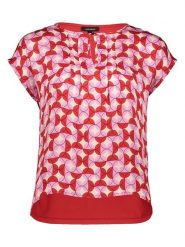 More & More Koszulka w kolorze czerwonym rozmiar: 36. Czerwone bluzki More & More, bez wzorów, bez kołnierzyka, bez ramiączek. Za 79.40 zł.