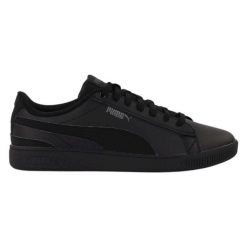 Buty damskie Puma Vikky V3 Lth skórzane na co dzień. Czarne obuwie sportowe Puma, z materiału, bez zapięcia, trekkingowe, Puma Vikky. Za 279.00 zł.