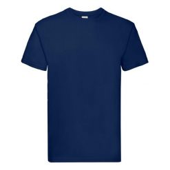 Koszulka Unisex Dla Dorosłych Super Premium. Niebieskie bluzki FRUIT OF THE LOOM, xl, bez wzorów, sportowe, bez kołnierzyka, bez ramiączek. Za 41.99 zł.