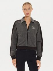 Puma Bluza T7 626797 Czarny Relaxed Fit. Czarne bluzy Puma, s, bez wzorów, z bawełny, bez kaptura. Za 209.99 zł.