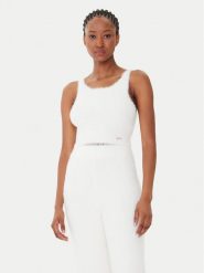 Guess Top O5BR01 Z1282 Écru Regular Fit. Topy Guess, xs, z aplikacjami, z syntetyku, bez kołnierzyka, bez ramiączek. Za 189.99 zł.