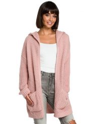 Be Wear Kardigan w kolorze różowym rozmiar: onesize. Różowe kardigany Be Wear, bez wzorów, z wełny. Za 212.95 zł.