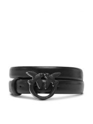 PINKO Pasek Damski Love Berry H2 Belt 20251 PLT1 100143 Y5B4 Czarny. Czarne paski Pinko, bez wzorów, ze skóry. Za 429.99 zł.