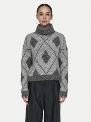 JDY Golf Zoey 15330718 Szary Loose Fit. Szare golfy JDY, l, bez wzorów, z syntetyku, bez ramiączek. Za 89.99 zł.