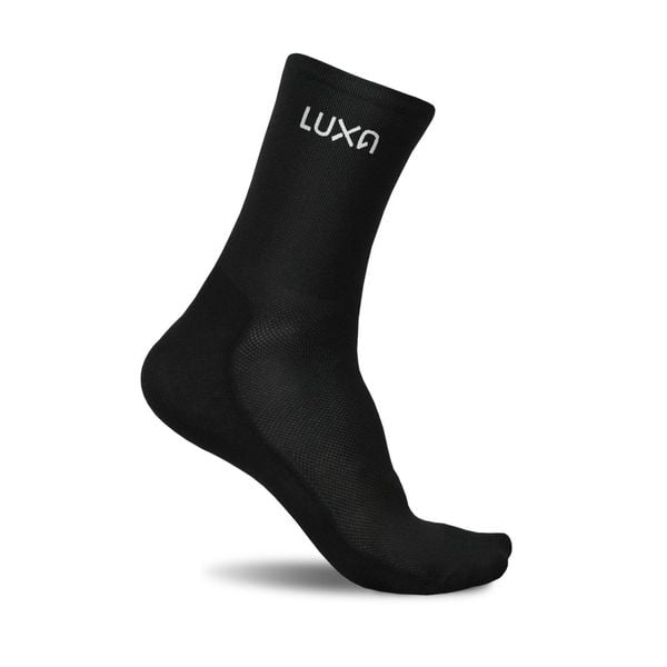 Skarpety Rowerowe LUXA Logo. Białe skarpety LUXA, bez wzorów, z materiału. Za 49.90 zł.