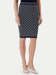 Guess Spódnica ołówkowa W4BD53 Z37K0 Granatowy Regular Fit. Niebieskie spódnice Guess, s, z aplikacjami, z syntetyku, ołówkowe. Za 399.99 zł.