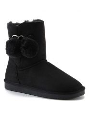 ISLAND BOOT Botki zimowe "Sherbrooke" w kolorze czarnym rozmiar: 38. Czarne botki Island Boot, na zimę, bez wzorów, z materiału, bez obcasa, bez zapięcia. Za 165.99 zł.