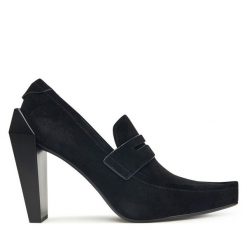 Półbuty United Nude. Czarne czółenka United Nude, bez wzorów, bez obcasa, na obcasie, bez zapięcia. Za 1,489.00 zł.