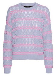 Vero Moda Sweter w kolorze błękitno-różowym rozmiar: S. Niebieskie swetry Vero Moda, s, bez wzorów, ze splotem, bez ramiączek. Za 81.45 zł.