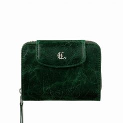 Damski portfel skórzany Canaletto – elegancja i funkcjonalność na co dzień PD1255s257. Zielone portfele bez wzorów, ze skóry. Za 159.00 zł.