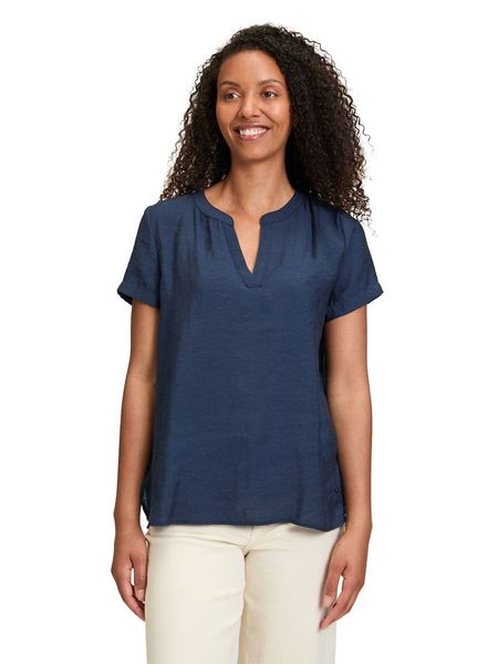 BETTY & CO Bluzka w kolorze granatowym rozmiar: 44. Niebieskie bluzki Betty & Co, bez wzorów, bez kołnierzyka, bez ramiączek. Za 109.95 zł.