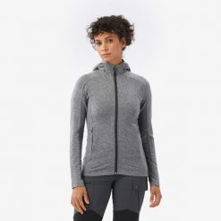 Bluza trekkingowa damska Merino Fresh. Szare bluzy SIMOND, l, bez wzorów, z elastanu, bez kaptura. Za 249.99 zł.