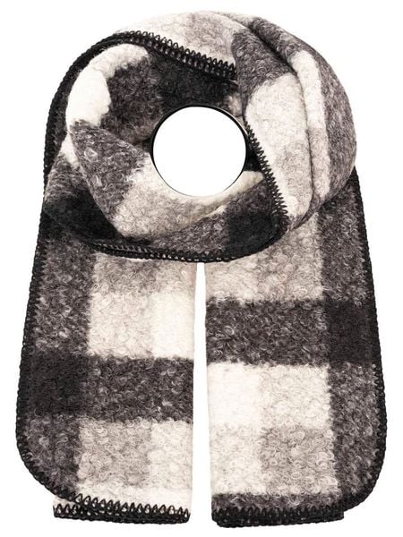 Zwillingsherz Szal "Karo & Teddy" w kolorze kremowo-czarnym rozmiar: onesize. Brązowe szaliki Zwillingsherz, bez wzorów, z materiału. Za 131.12 zł.