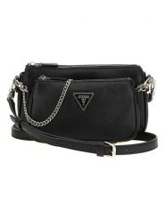 Guess Torebka w kolorze czarnym - 24 x 13 x 5 cm rozmiar: onesize. Czarne torby na ramię Guess, z aplikacjami, z materiału, na ramię, bez dodatków. Za 417.28 zł.