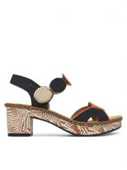 Rieker Sandały CEO-63876-90 Kolorowy. Sandały Rieker, bez wzorów, z syntetyku, bez obcasa, na słupku, bez zapięcia. Za 329.99 zł.