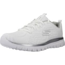 Buty sportowe Sneakersy damskie, Graceful - Get Connected. Białe obuwie sportowe Skechers, na wiosnę, bez zapięcia. Za 199.99 zł.