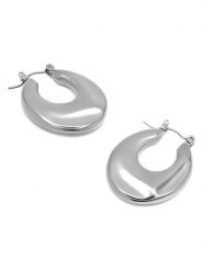 MOODE Kolczyki-kreole "Isaline" rozmiar: onesize. Szare kolczyki MOODE, ze stali. Za 96.37 zł.