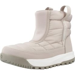 Buty COLUMBIA YOUTH SNOWTROT MID Beżowy. Brązowe trekkingi Columbia, z materiału, trekkingowe. Za 253.99 zł.