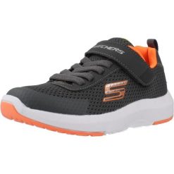 Kapcie SKECHERS DYNAMIC TREAD Szary. Szare obuwie domowe Skechers, bez wzorów, z materiału, bez zapięcia. Za 139.99 zł.