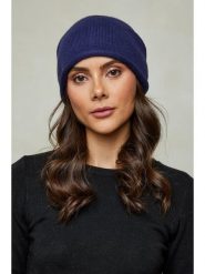 Soft Cashmere Czapka w kolorze granatowym rozmiar: onesize. Niebieskie czapki Soft Cashmere, bez wzorów, z materiału. Za 56.99 zł.