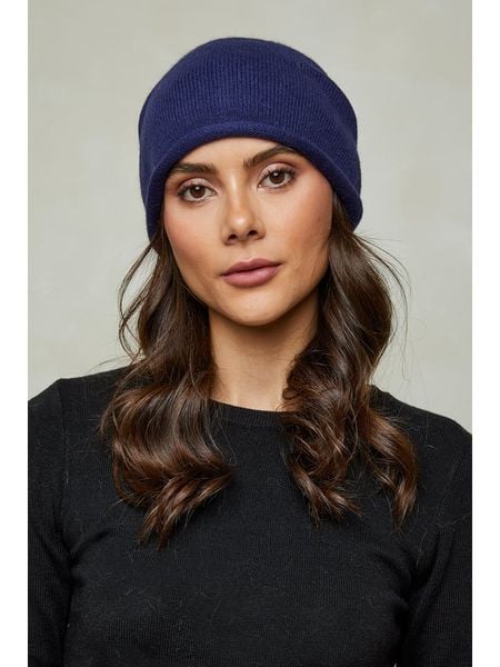 Soft Cashmere Czapka w kolorze granatowym rozmiar: onesize. Niebieskie czapki Soft Cashmere, bez wzorów, z materiału. Za 56.99 zł.