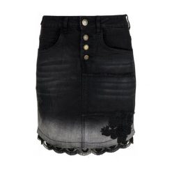 Desigual spódnica damska Blanche 30 czarny. Czarne spódnice Desigual, bez wzorów. W wyprzedaży za 302.00 zł.
