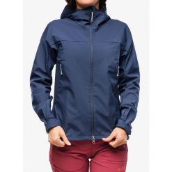 Kurtka softshell damska Houdini Pace Jacket. Niebieskie kurtki narciarskie Houdini, bez wzorów, z softshellu, bez kaptura, trekkingowe. W wyprzedaży za 938.25 zł.