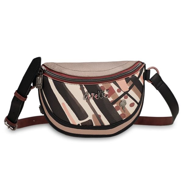 Brązowa Stylowa Damska Nerka Anekke Wygodna Torebka Na Ramię. Brązowe torebki klasyczne Anekke, bez wzorów, z materiału, na ramię, bez dodatków. Za 219.00 zł.