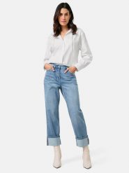 Gerry Weber Dżinsy - Regular fit - w kolorze niebieskim rozmiar: 42. Niebieskie jeansy Gerry Weber, z aplikacjami, z podwyższonym stanem. Za 184.46 zł.
