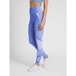 Legginsy damskie Hummel MT Unite. Niebieskie legginsy Hummel, l, bez wzorów, z materiału. Za 194.50 zł.