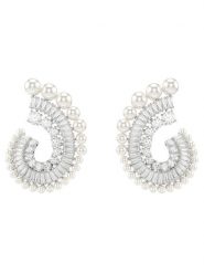 Swarovski Kolczyki 5720869 Srebrny. Szare kolczyki SWAROVSKI, srebrne. Za 1,039.00 zł.