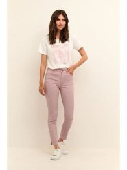 CULTURE Dżinsy - Slim fit - w kolorze jasnoróżowym rozmiar: 40. Różowe jeansy Culture, bez wzorów, z podwyższonym stanem. Za 176.08 zł.