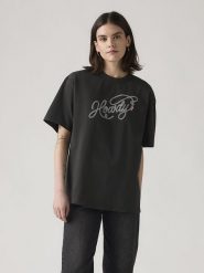 Levi's Koszulka w kolorze czarnym rozmiar: L. Czarne bluzki Levi's®, l, bez wzorów, z bawełny, bez kołnierzyka, bez ramiączek. Za 71.95 zł.