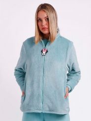 Disney Kurtka pluszowa w kolorze błękitnym rozmiar: M. Niebieskie kurtki Disney, m, z aplikacjami, bez kaptura. Za 126.45 zł.