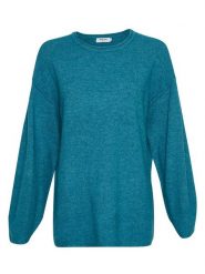 MOSS COPENHAGEN Sweter "Juvia" w kolorze niebieskim rozmiar: M/L. Niebieskie swetry Moss Copenhagen, l, bez wzorów, z poliamidu, bez ramiączek. Za 215.21 zł.