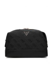 Guess Kosmetyczka PW7580 P6361 Czarny. Czarne kufry i kosmetyczki Guess, z aplikacjami, z materiału, bez dodatków. Za 264.99 zł.