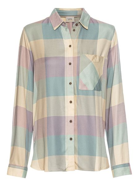 Camel Active Koszula w kolorze beżowo-turkusowo-fioletowym rozmiar: M. Brązowe koszule Camel Active, m, bez wzorów, z wiskozy, bez kołnierzyka, bez ramiączek. Za 166.88 zł.