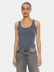 Vero Moda Top Lulu 10323756 Niebieski Regular Fit. Niebieskie topy Vero Moda, l, bez wzorów, z bawełny, bez kołnierzyka, bez ramiączek. Za 39.99 zł.