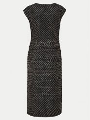 DKNY Sukienka koktajlowa P4ADEWPO Czarny Regular Fit. Czarne sukienki DKNY, m, bez wzorów, z bawełny, wizytowe, bez kołnierzyka, bez ramiączek. Za 429.99 zł.